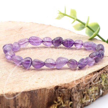 Bracelet Pierres Roulées « Éclat d’Améthyste »