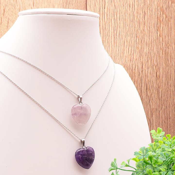 Pendentif « Cœur de Lumière Améthyste » 20MM Pendentif « Cœur de Lumière Améthyste » 20MM